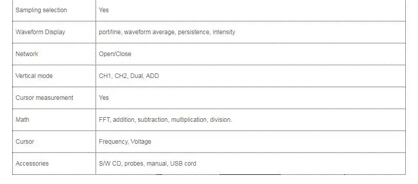 Hantek 6022BE ПК USB осциллограф 2 цифровые каналы 20 МГц полоса пропускания 48MSa/s частота дискретизации