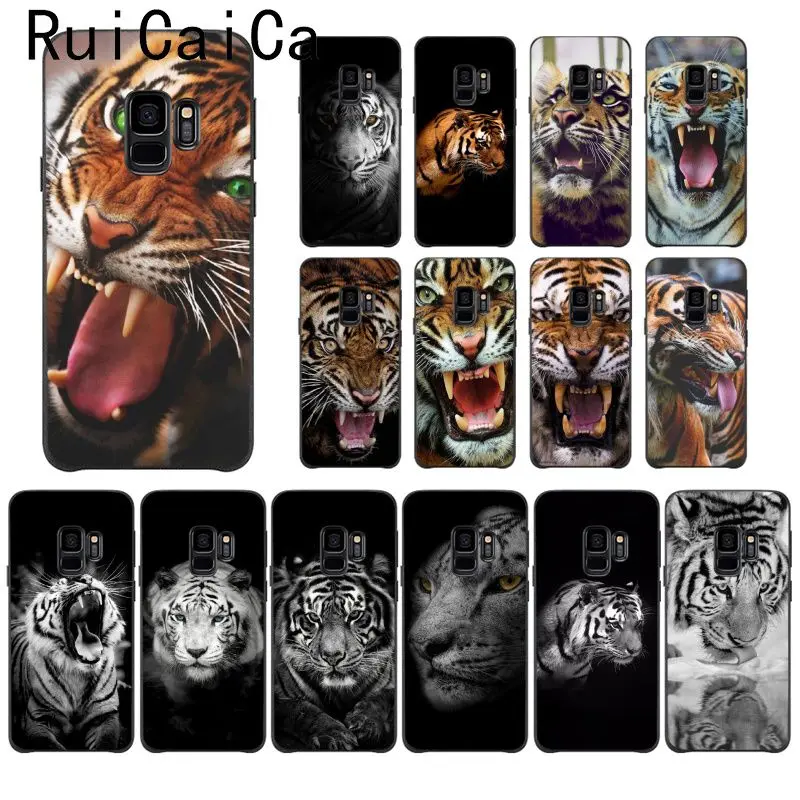 Ruicaica tiger модный рукоделие принт рисунок чехол для телефона samsung Galaxy S9 plus S7 edge S6 S10 S8