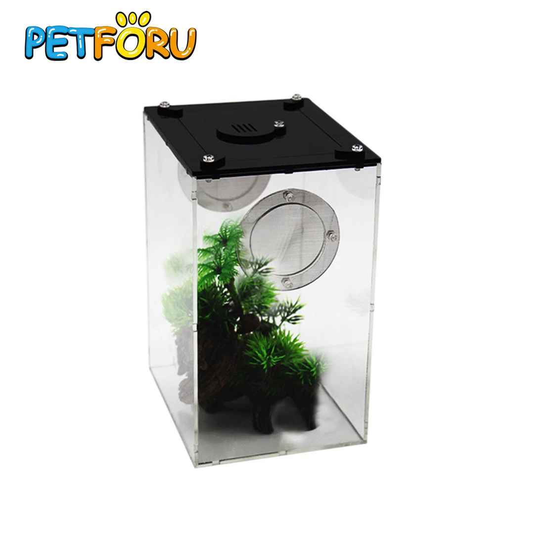PETFORU 21*15 5*12 5 см акриловая коробка для кормления рептилий гусеничное Кормление