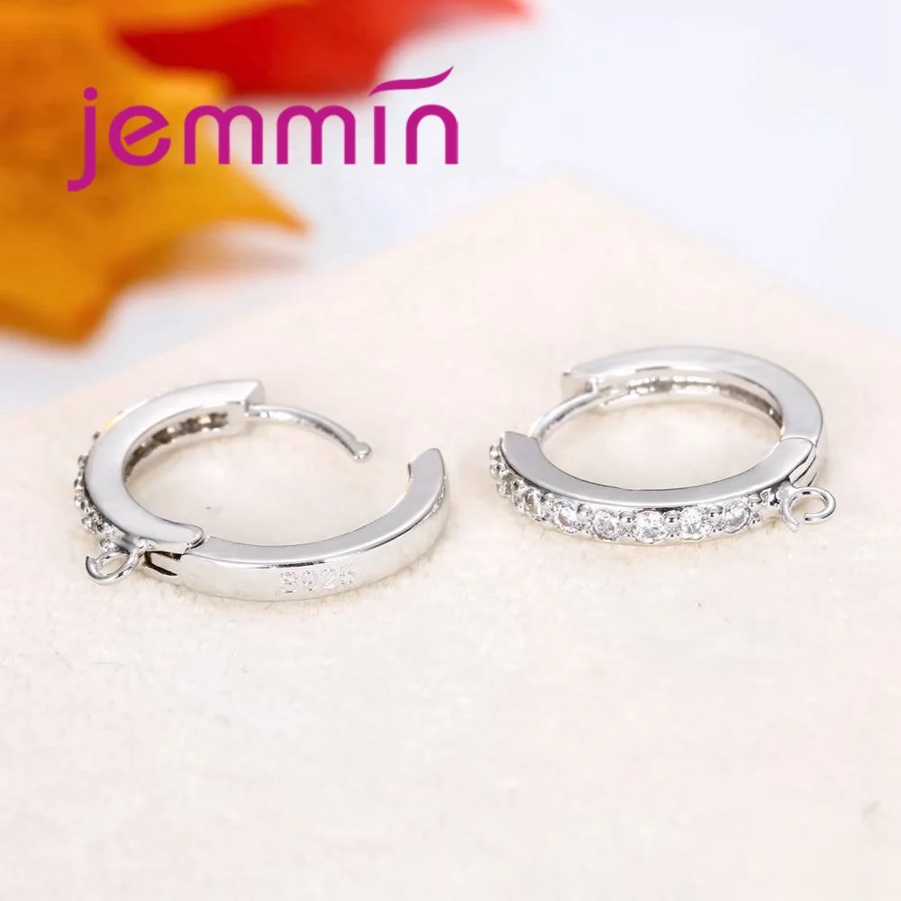 

High Quality 925 Sterling Silver Hoop Earrings Accessories Romantic Gift For Lover Girlfriend Women Dance Party Jewelry