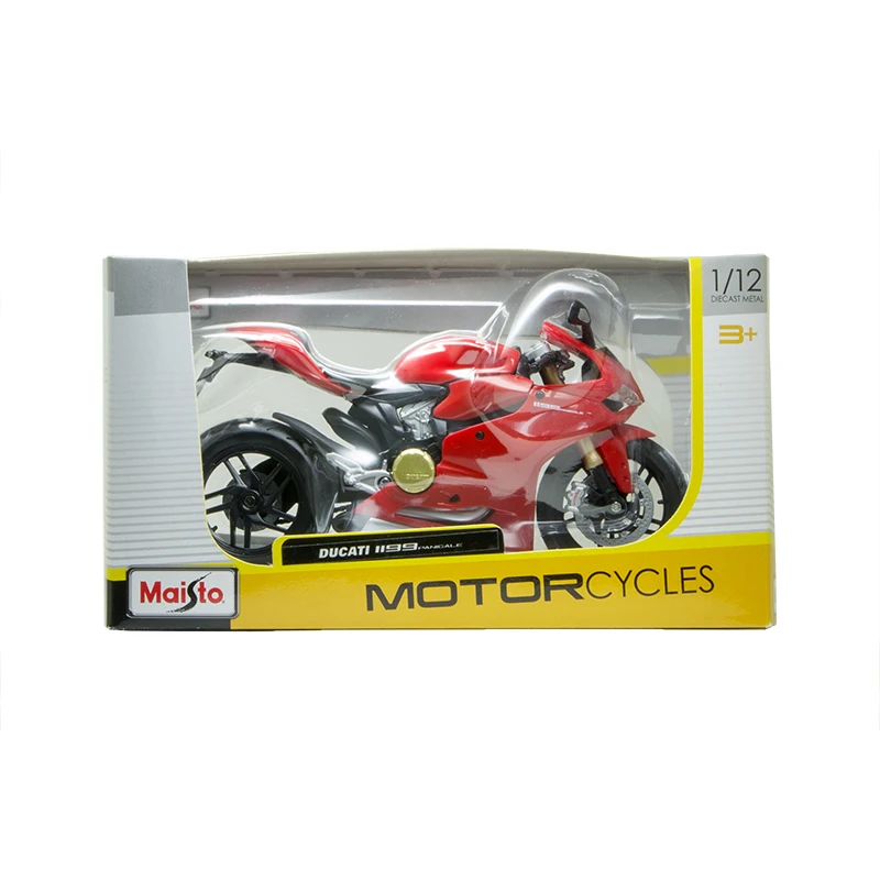 MAISTO 1:12 Ducat 1199 Panigale красная модель мотоцикла масштаб металлический велосипед