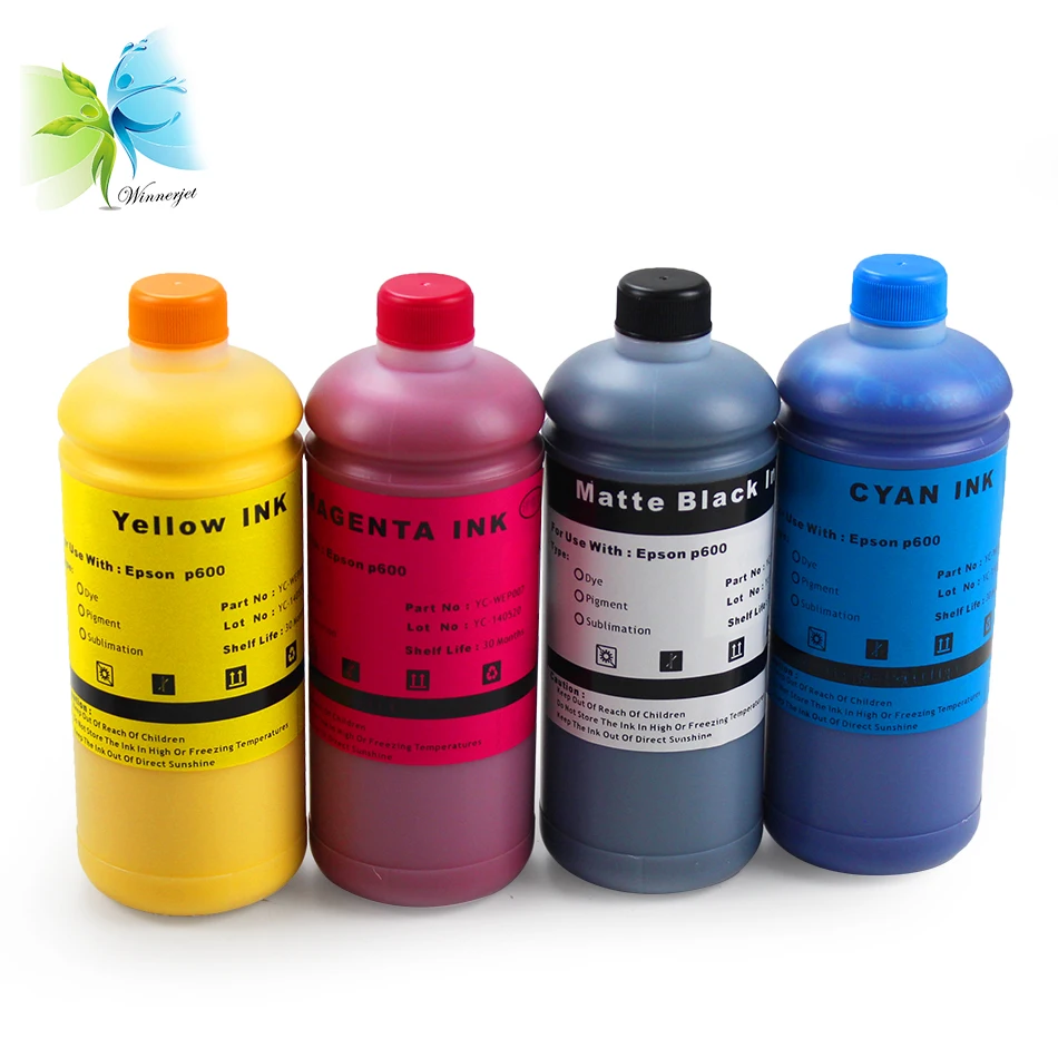 Winnerjet Bottle пигментные чернила для заправки Epson P600 P800 Stylus Pro 3800 3880 7890 принтеров 9