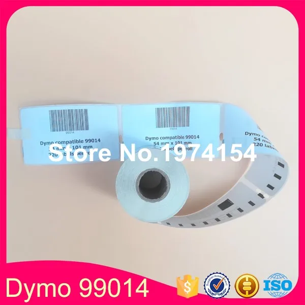 5x рулоны этикеток совместимости dymo 99014 наклейки бумажные этикетки 54 мм x 101 мм|label