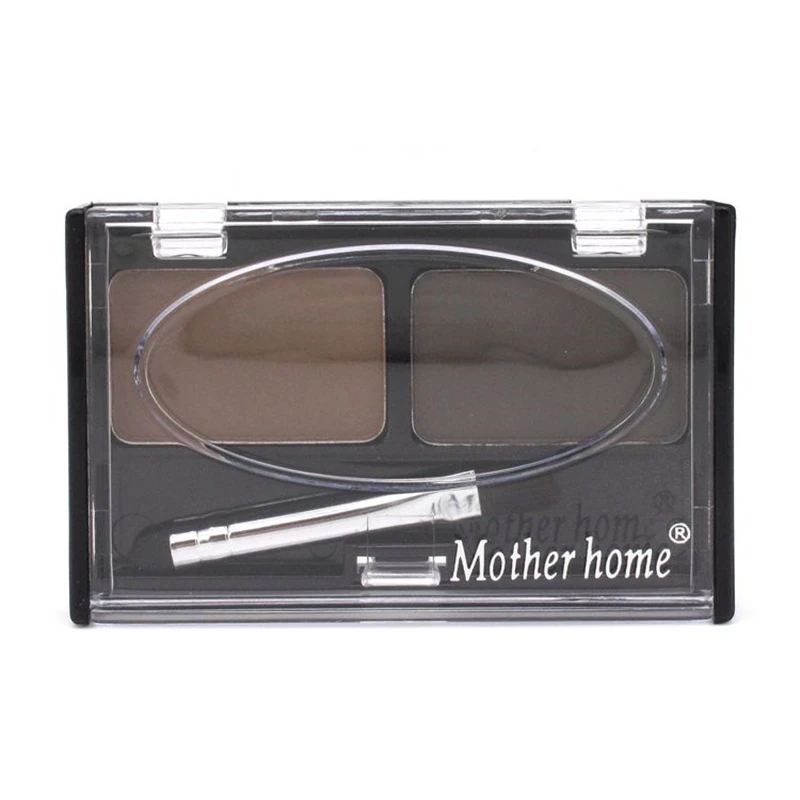 Mother Home Eye Brow Dye Makeup 2 Color Eyebrow Powder Palette Waterproof Tattoo Cake Shadow Kit with Brush | Красота и здоровье