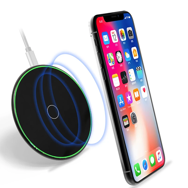 Беспроводное зарядное устройство Efaith для iPhone 8 Plus X 10 Вт Беспроводная зарядка Qi