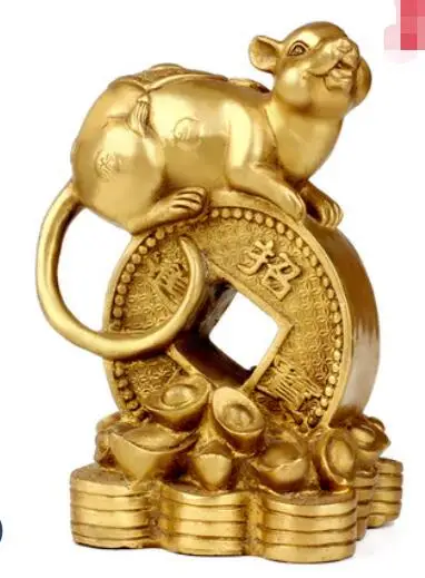Brass Monkey Mouse Chinese Living Room Home Crafts of Zodiac Mice | Дом и сад