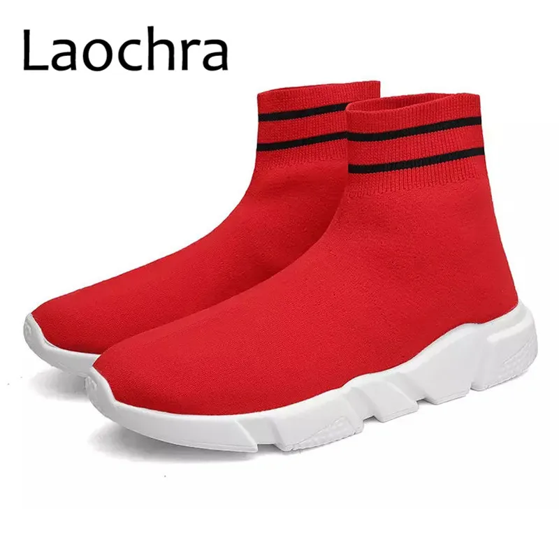 LAOCHRA 2018 Весна Для мужчин повседневная обувь High Top Sneaker Туфли без каблуков Slip-On