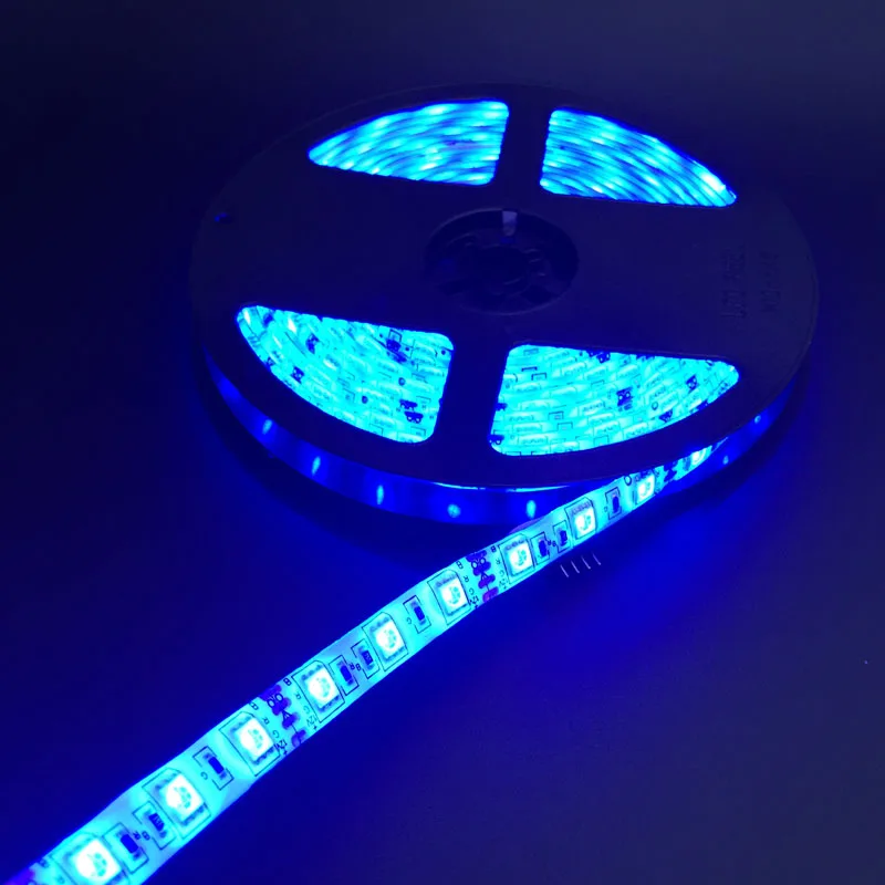 DC 12V 30 Вт 5050 60 светодиодный 5 м Водонепроницаемый RGB полосы светильник A +
