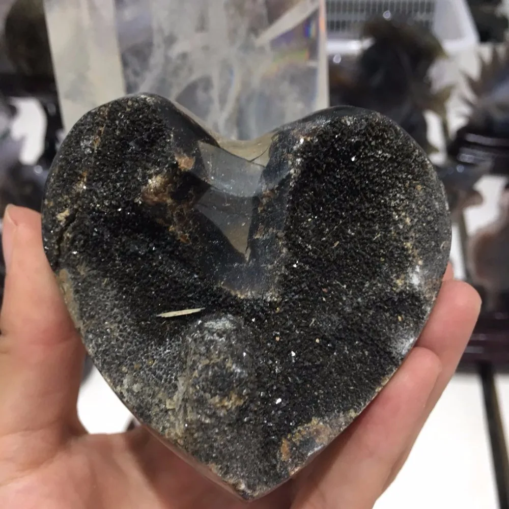 Природный драконий септариевый Хрустальный драгоценный камень geode медитация