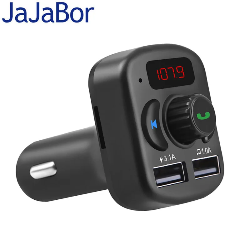JaJaBor беспроводной fm передатчик Bluetooth 5 0 автомобильный комплект громкой связи