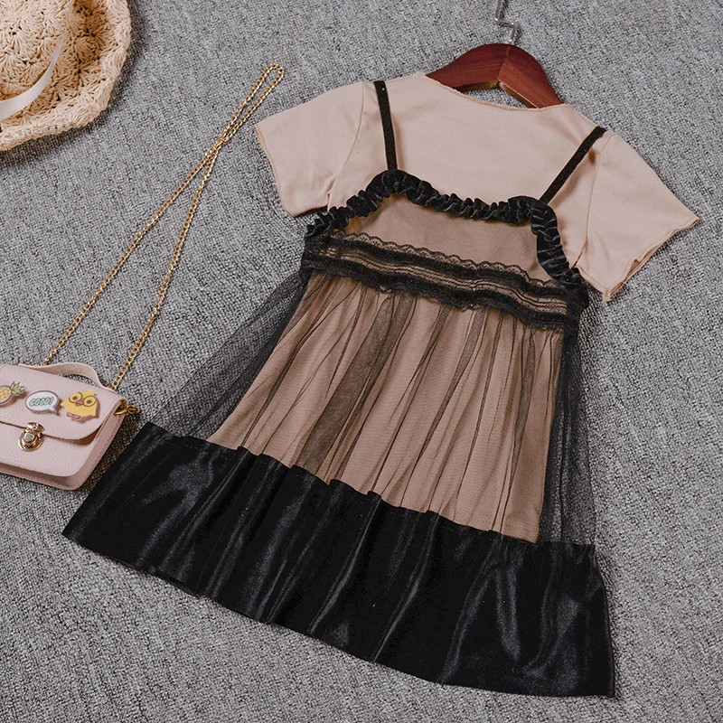 Одежда для маленьких девочек Одинаковая одежда мамы и дочки платье футболки