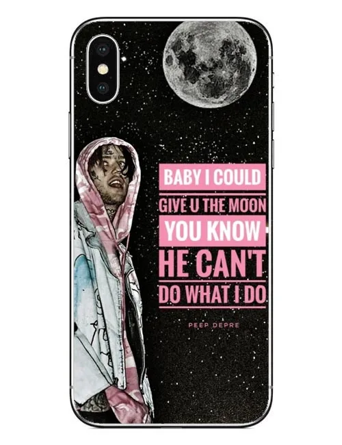 Чехлы для телефонов плач птица iPhone X 10 Lil Peep Bo открытый Жесткий ПК чехол 8 Plus 7 7Plus 6 XR