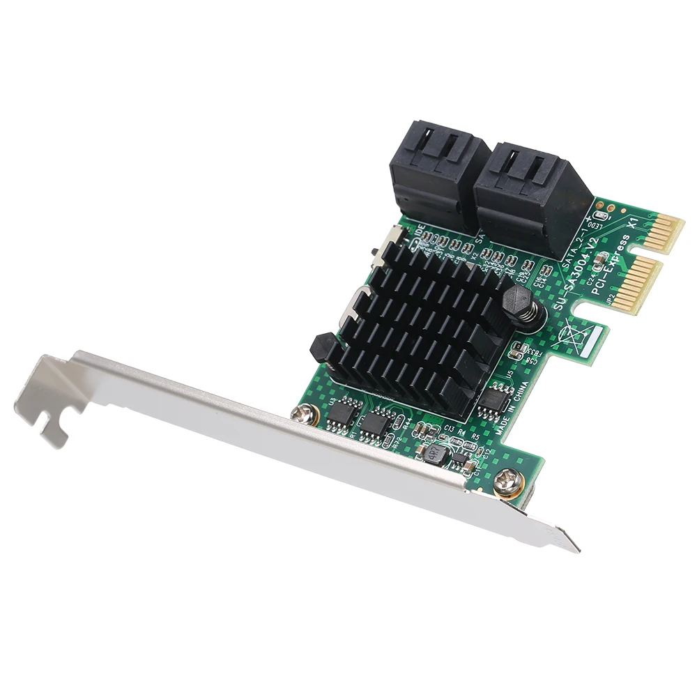 PCI-E SATA III 4 порта адаптер карта PCI Express на контроллер расширения до 6 Гбит/с