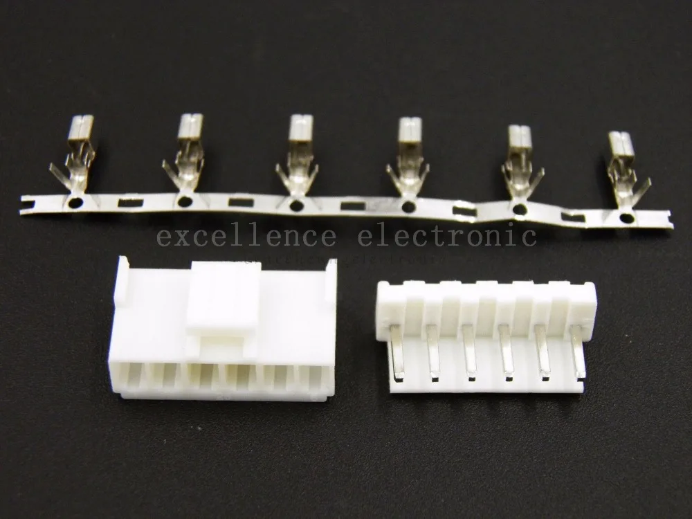 

20 set 6 pin VH3.96 Connector 3.96mm Pin Plug Terminal Needle Seat new