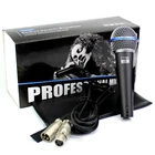 Кардиоидный Ручной вокальный динамический микрофон BT58A, для диджеев, караоке микшер, с аудиокабелем XLR