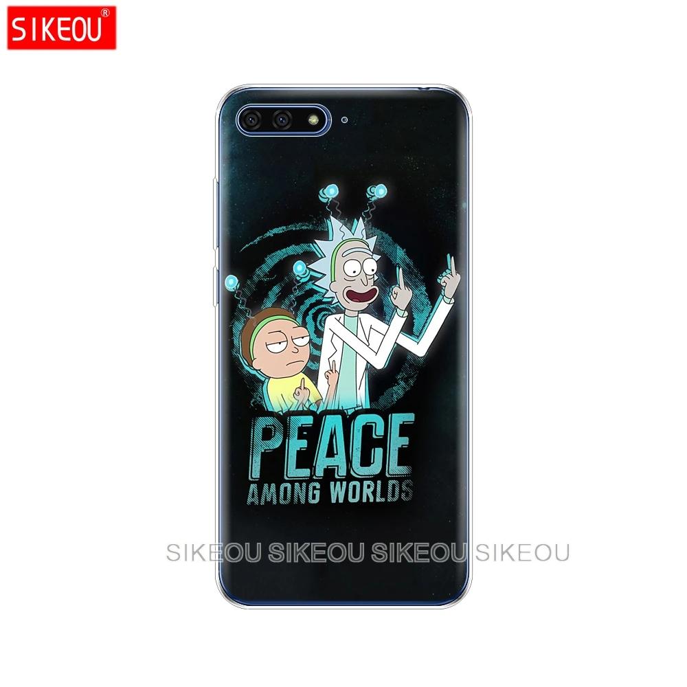31465 Силиконовый чехол для телефона huawei Honor 7A PRO 7C Y5 Y6 Y7 Y9 Prime Рик и Морти - Цвет: 31465