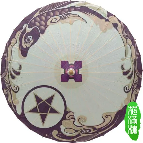 

Chinese Handmade Onmyoji Kagura Oiled Paper Umbrella Unique Bamboo Waterproof Dance Cosplay Props Gifts Decorative Umbrella