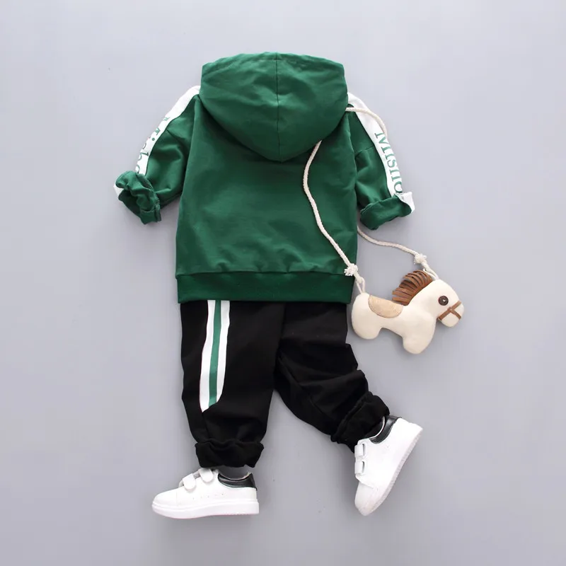 Весенне-осенний Повседневный Детский костюм одежда для маленьких мальчиков и