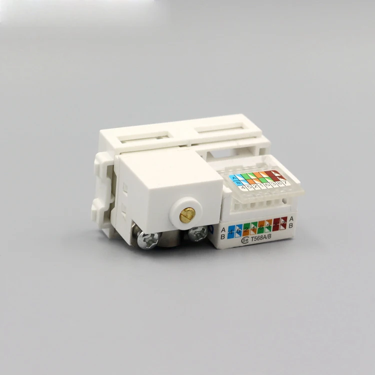 Аналоговое ТВ с CAT5E RJ45 разъем ТВ сетевой слот 23x36 мм - Цвет: Wire Connector RJ45