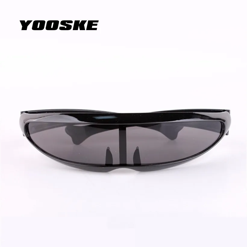 Yooske X-Men индивидуальность Солнцезащитные очки для женщин ртути объектив лазерной Очки ветрозащитный Защита от солнца Очки роботы очки