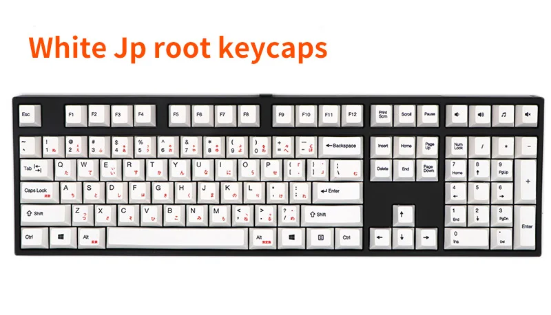 BGKP Новое поступление Японский Корейский keycap белый и серый краситель sub 108 клавиш для cherry mx механическая клавиатура