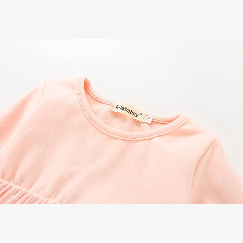 Новинка 2019 одежда для маленьких девочек комбинезоны с круглым вырезом сезон