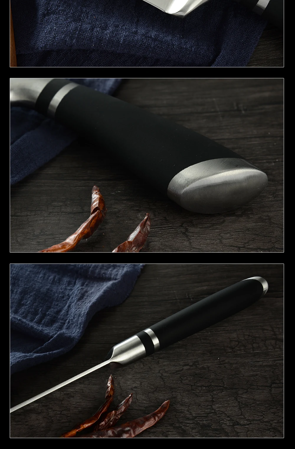 Sowoll кухонный нож из нержавеющей стали шеф-повара для нарезки хлеба Santoku разделочный обвалочный нож в японском стиле инструмент для приготовления пищи