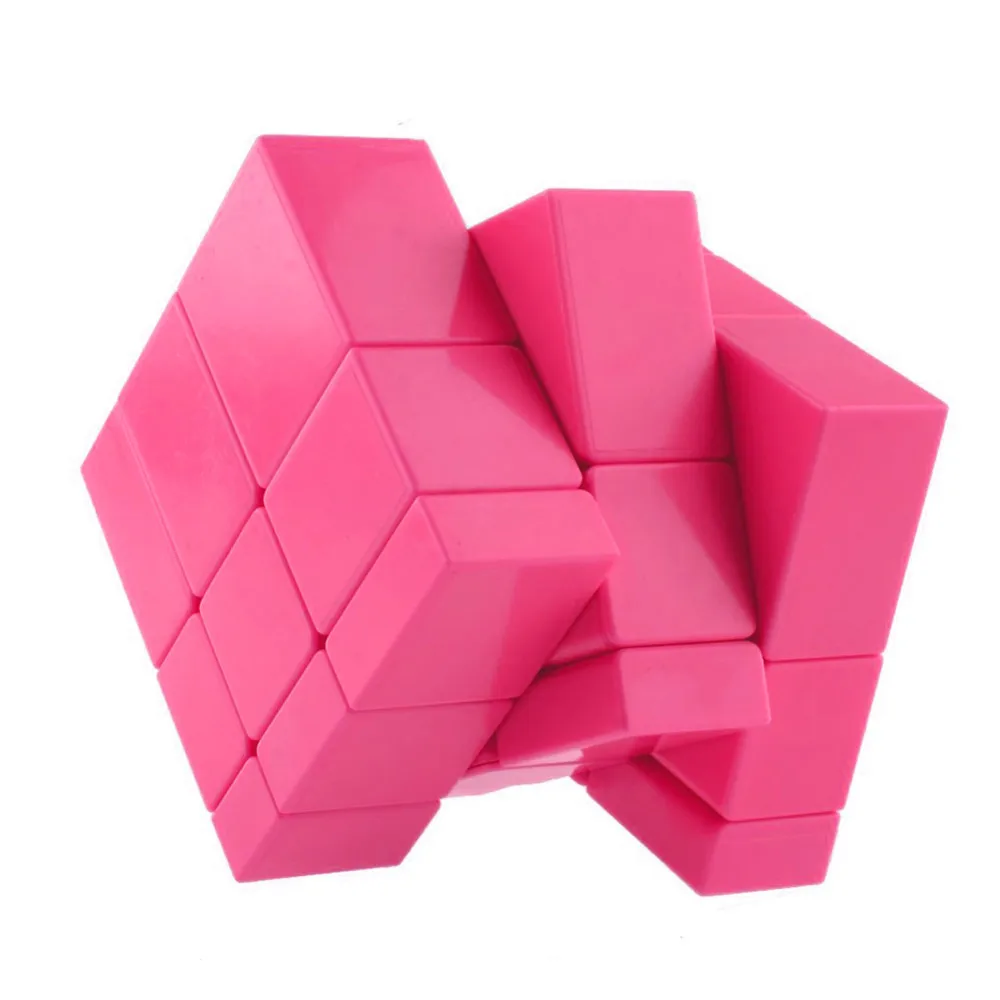 Новинка 3x3x3 ShengShou зеркальный волшебный куб Скорость головоломка розовый и синий s