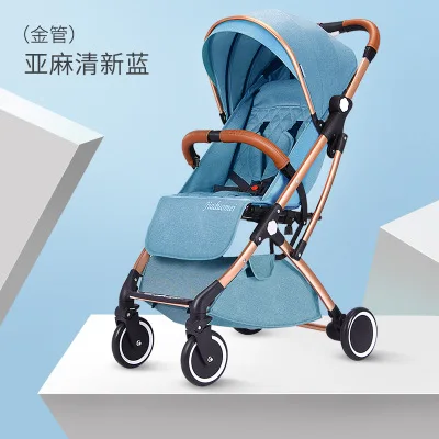 Детская коляска может сидеть наклоняясь ультра легкий портативный складной