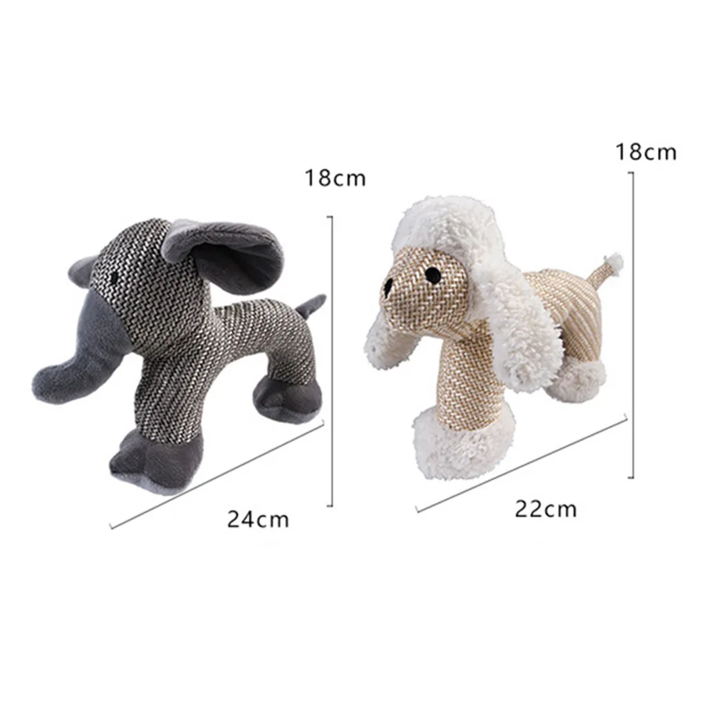 Плюшевая пищастая игрушка для домашних животных устойчивая к укус собаки