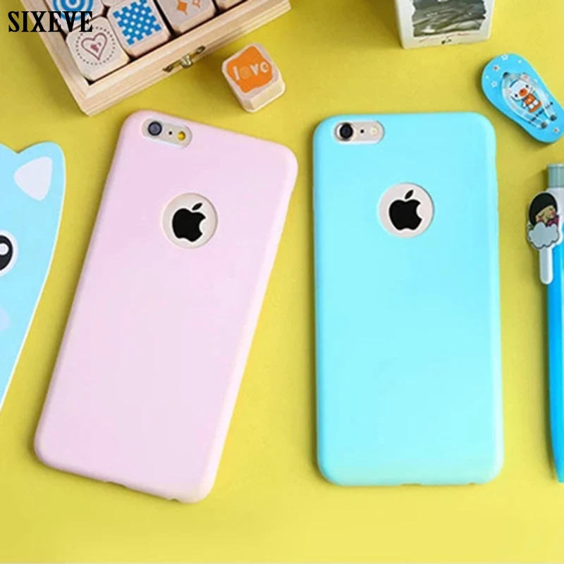 Милый мягкий силиконовый чехол для iPhone 6 S бампер 5 XS Max XR X 10 7 8 Plus 6Plus 7Plus Plus|Бамперы| |