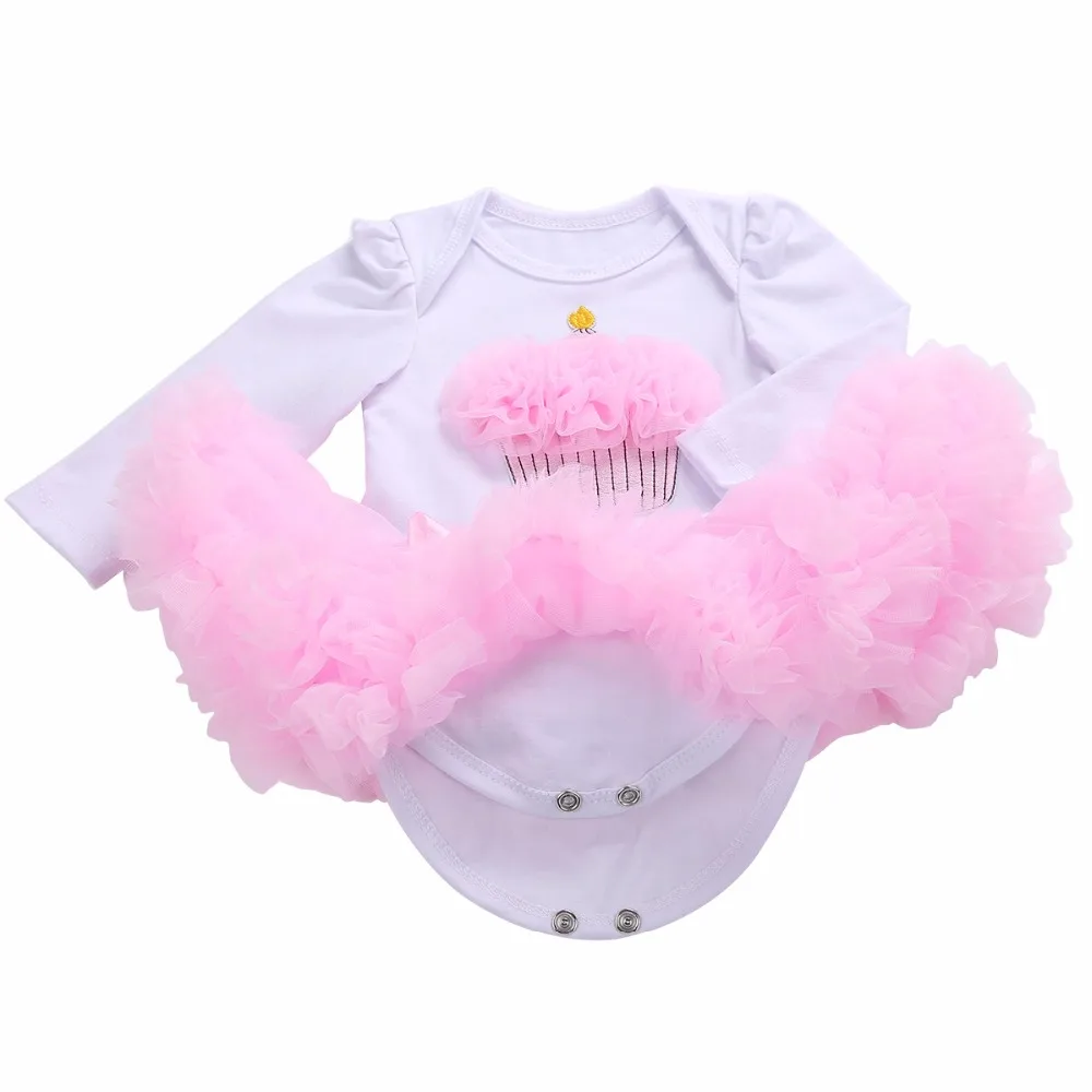 Зимний Крестильный девушка Vestido Infantil Одежда для малышей Раффлед Гетры повязка