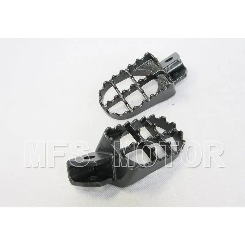 

motorcycle parts Motocross MX Steel Foot Pegs For yamaha YZ80 WR250 YZ125 YZ250 WR500 WR200 Gray