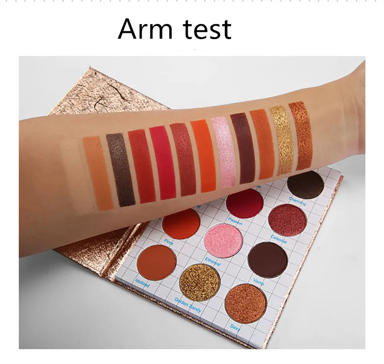 12 цветов Тени блестящие тени для век матовые макияж долговечный глаз красоты