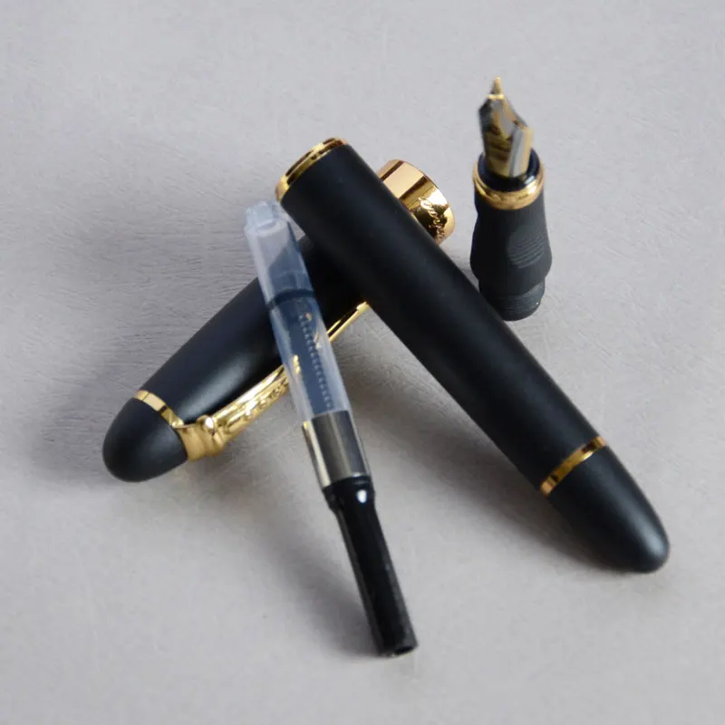 FOUNTAIN PEN 18KGP 0.7mm BROAD NIB JINHAO X450 MATTE BLACK / GOLDEN BUSINESS GIFT WHITE RED PINK 21 COLORS FOR CHOICE 450 | Канцтовары