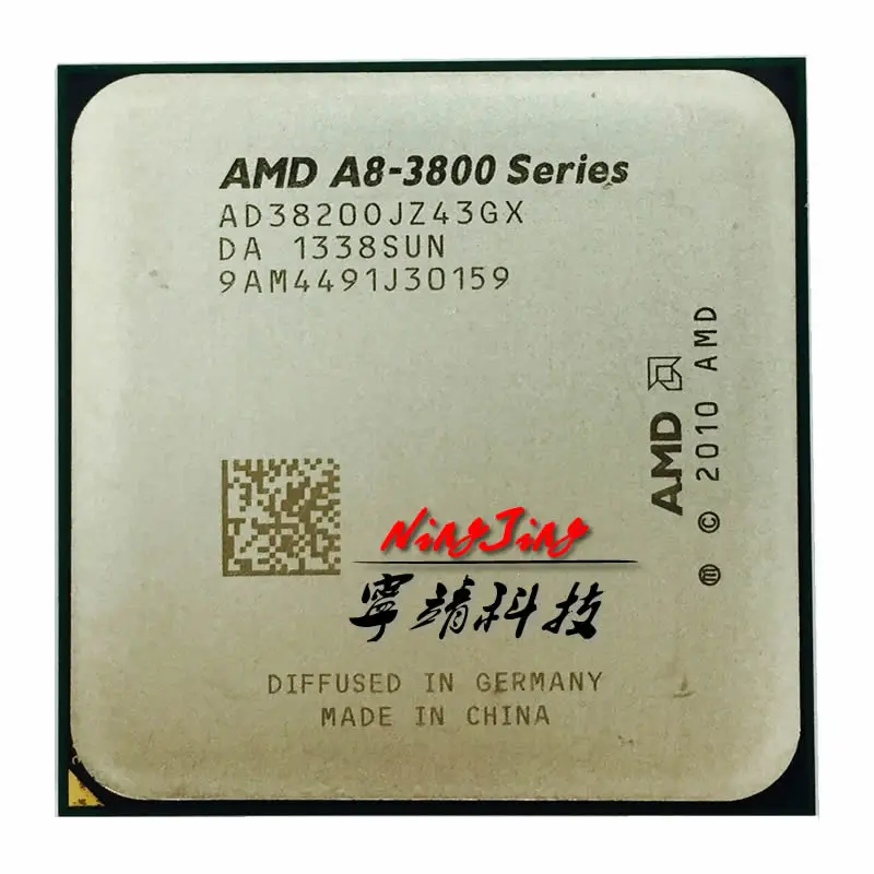AMD A8 Series 2 8 3820 GHz четырехъядерный процессор AD3820OJZ43GX разъем FM1|socket fm1|cpu processorprocessor fm1 |