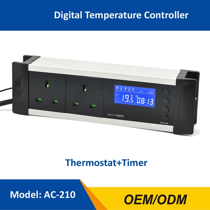 AC-210 0-50C вкл. Выкл. Термостат для рептилий с таймером AU EU UK US розетка датчик регулятор температуры ПЭТ