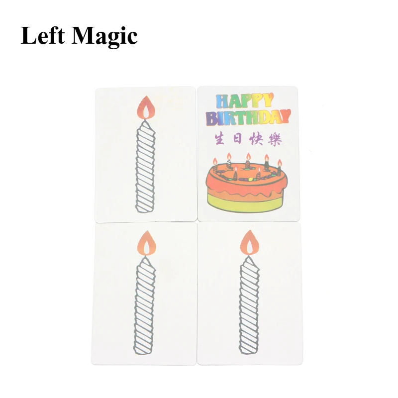 5 компл./лот с днем рождения карты Группа предсказание волшебный трюк волшебные