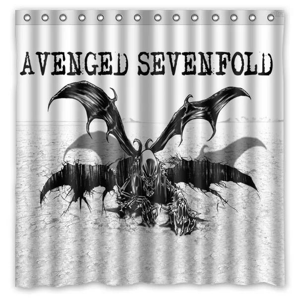 Водонепроницаемая дождевая занавеска для душа Avenged Sevenfold с защитой от плесени
