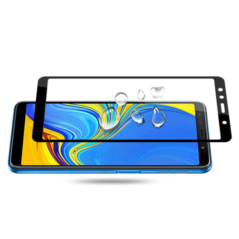 Закаленное стекло для Samsung Galaxy A7 2018 чехол Защитное A50 A 50 7 A6 A8 Plus A750 экрана телефона