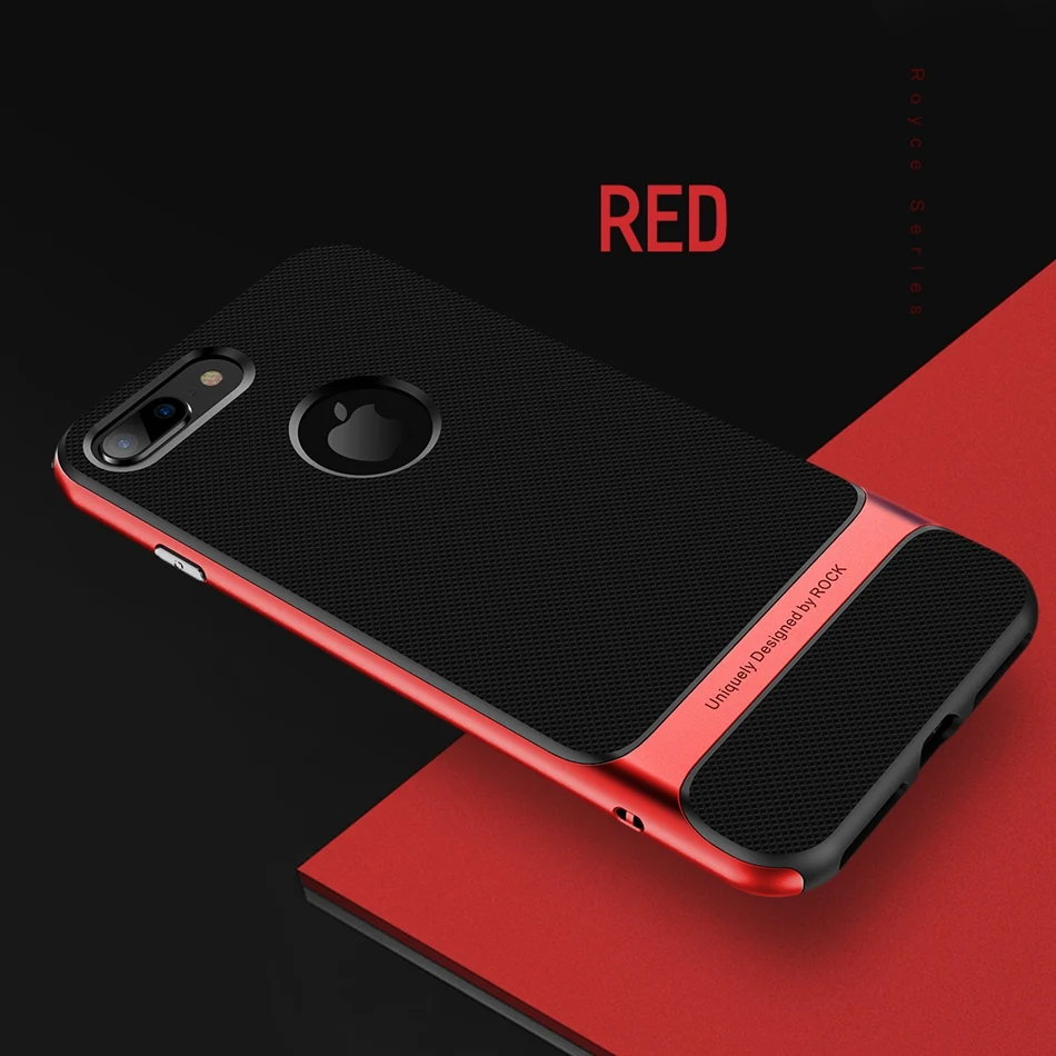ROCK роскошный чехол Royce для iphone 8 Plus, тонкий бронированный чехол для Apple, чехол на заднюю панель для iPhone8, чехол на булавке, 8 чехол