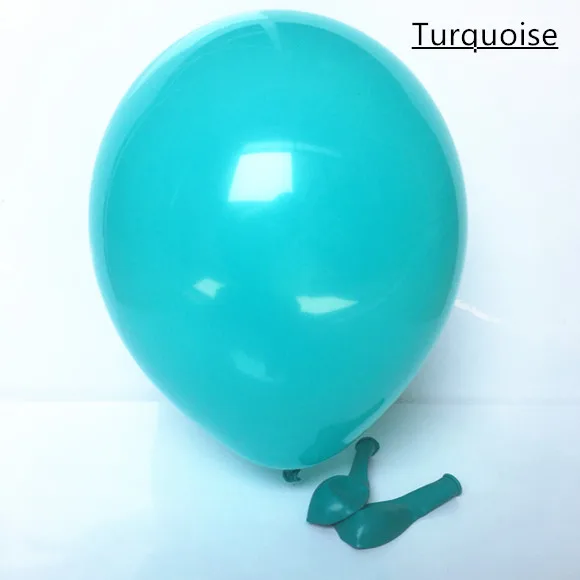 turquoise 20 шт./лот латексные шары воздушный шар на день рождения свадьба globos слоновая кость белый розовый персик Бирюзовый мятный зеленый цвет баллоны с гелием Рождество - Цвет: turquoise