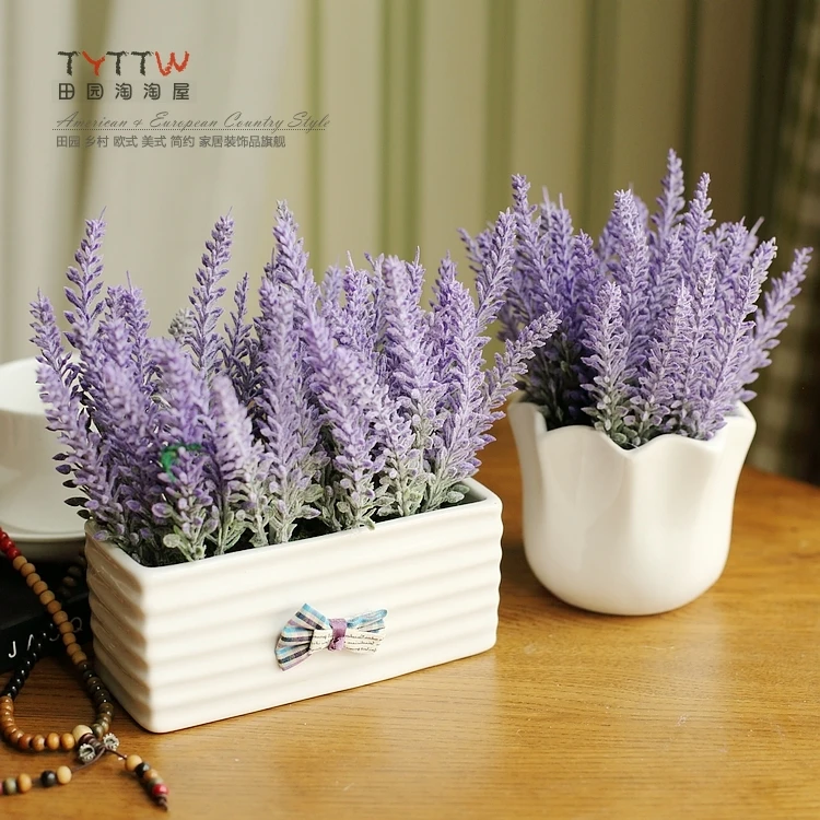 2015 Новый пасторальный стиль Прованс Лаванда цветок имитация набор украшения