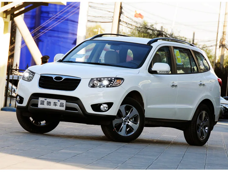 Стильный автомобильный налобный фонарь для hyundai Santa Fe 2006-2012, светодиодный налобный фонарь, рассеиватель, биксенон, автомобильные аксессуары