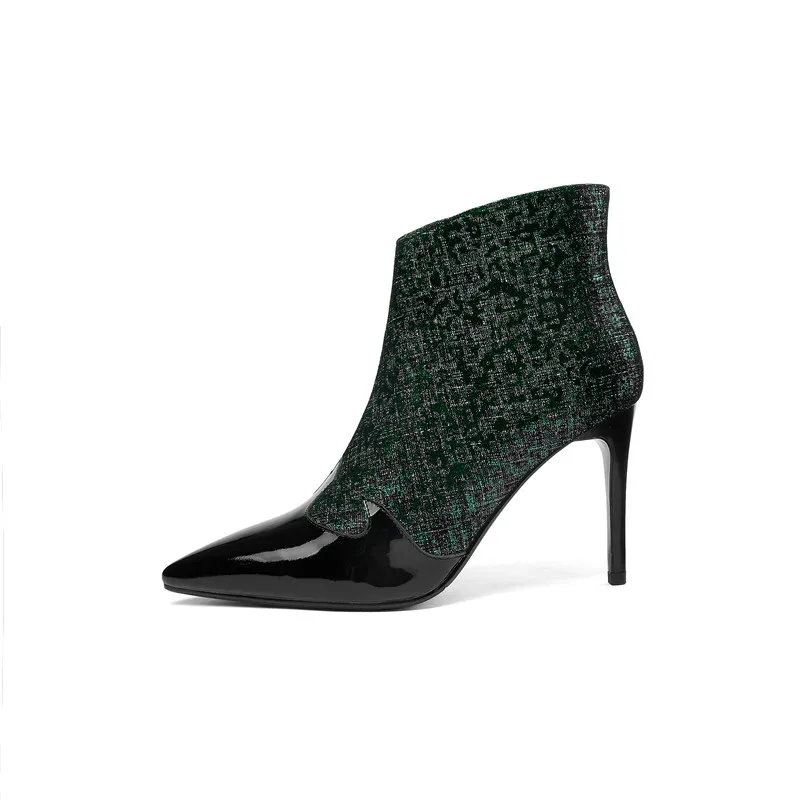 Stylesowner 2018 New Style Fashion Trends Classics Woman Short Boots Pointed Toe Sheepskin Super Thin High Heels Ankle | Обувь