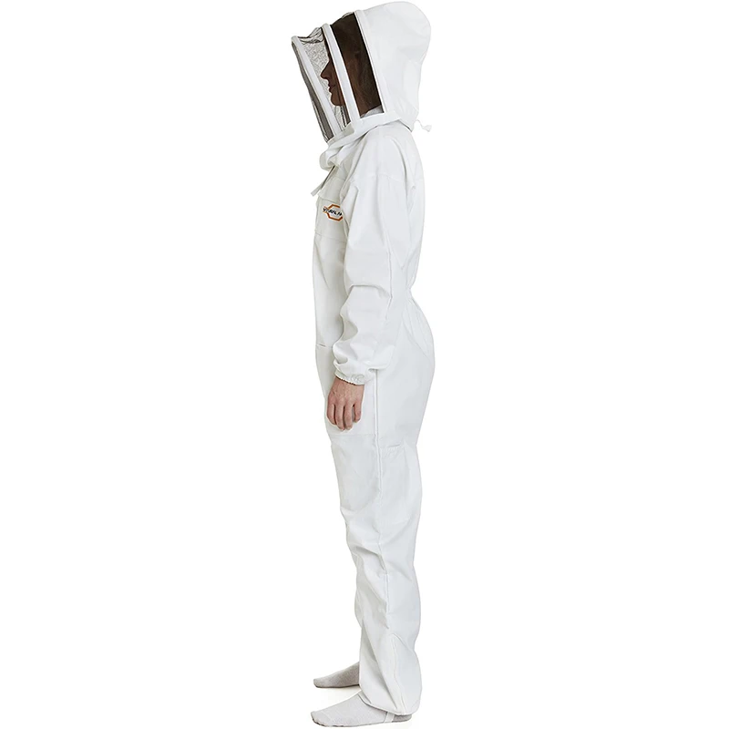 

Cotton Full Body Beekeeping Clothing Veil Hood Hat Clothes Protective Beekeeping Suit Beekeepers Bee Suit Equipment 2020