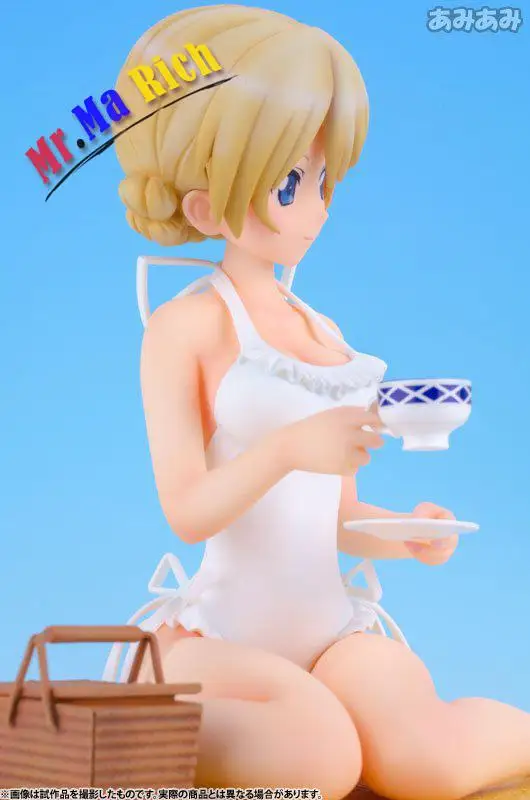 Аниме Девушки унд панзер Дарджилинг волна пляж Queens сексуальная фигурка ПВХ