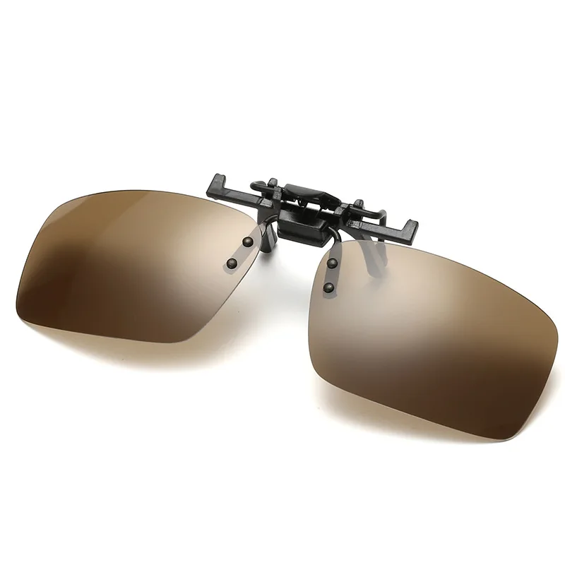 Солнцезащитные очки с клипсой для близорукости квадратные линзы Polaroid мужчин и