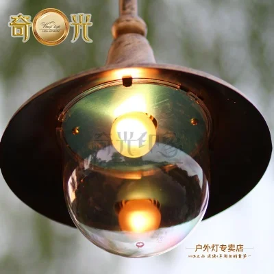 Европейский Винтажный садовый наружный светильник e27 светодиодное освещение для