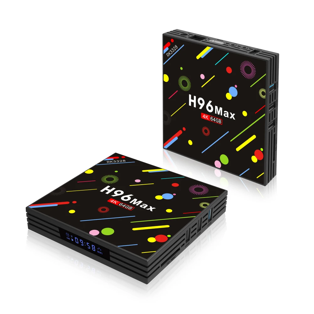 H96 MAX H2C Smart 4K TV Box Android 7 1 RK3328 четырехъядерный HD 2 0/H.265/Dual WiFi BT 4 0 с T3 L подсветкой Air